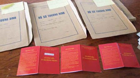 Thanh tra Bộ LĐ-TB&XH đã phát hiện ra hàng loạt sai phạm trong việc khai man hồ sơ để nhận chế độ thương binh tại Nghệ An