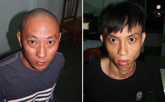 Hai nghi phạm được xem là gây ra vụ cướp tại chi nhánh Vietcombank Khánh Hòa