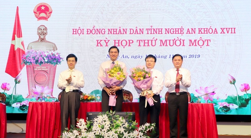 HĐND tỉnh Nghệ An khóa XVII đã bầu bổ sung 2 Phó Chủ tịch UBND tỉnh. 