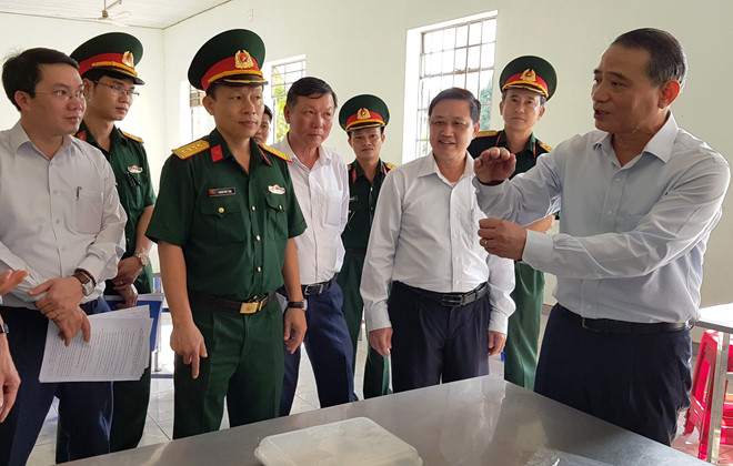 Bí thư Thành ủy Đà Nẵng cùng với các cơ quan banh ngành đã kiểm tra tại khu vực cách ly sẵn sàng đón 250 công dân Việt Nam trở về từ vùng dịch