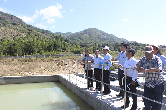 Lãnh đạo tỉnh Khánh Hòa kiểm tra công trình xử lý nước thải tại cụm công nghiệp