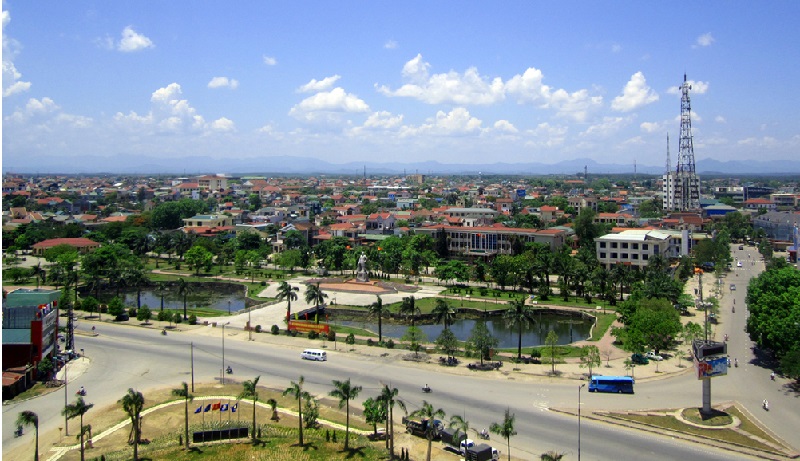 Một góc TP Đông Hà, tỉnh Quảng Trị