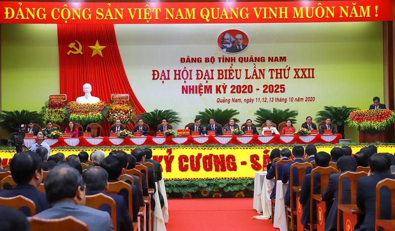 Đại hội Đảng bộ tỉnh Quảng Nam lần thứ XXII đặt ra các chỉ tiêu tới năm 2025, phấn đấu xây dựng Quảng Nam trở thành tỉnh phát triển khá của cả nước vào năm 2030.
