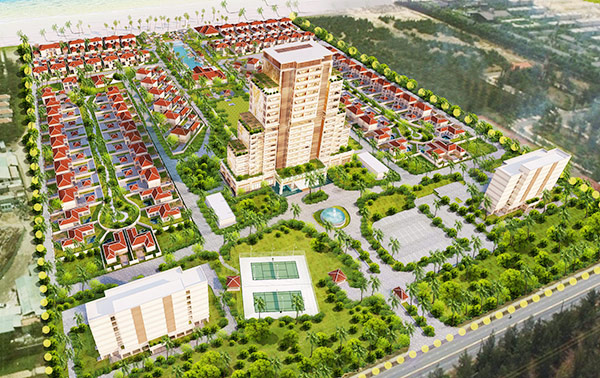 Phối cảnh Dự án Khu nghỉ dưỡng và biệt thự cao cấp ven biển Đà Nẵng