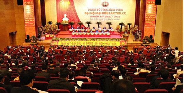 Quang cảnh Đại hội Đảng bộ tỉnh Bình Định
