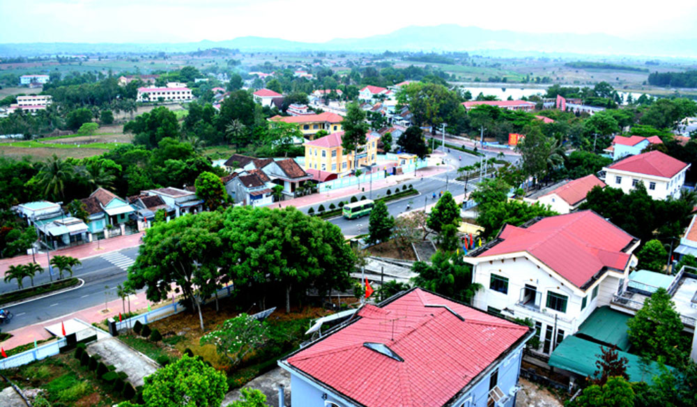 Một góc thị trấn Hai Riêng, huyện Sông Hinh