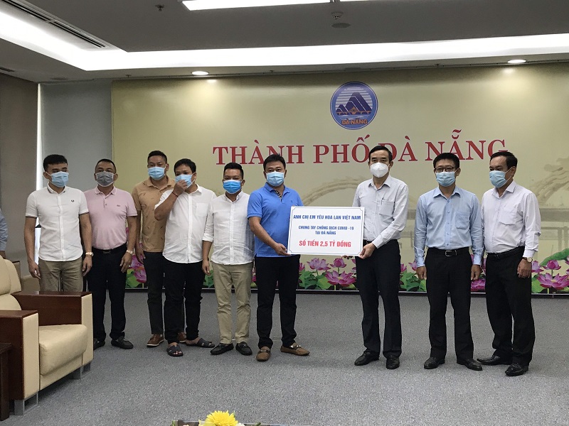 Câu lạc bộ hoa Lan Sông Hàn hỗ trợ Đà Nẵng 2,5 tỷ đồng chống dịch