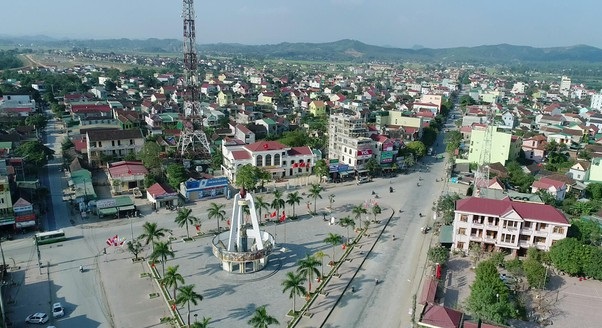 Một góc thị trấn Đô Lương, huyện Đô Lương