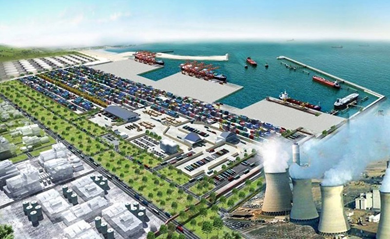 Phối cảnh một góc Khu kinh tế Đông Nam Quảng Trị, nơi dự kiến sẽ hình thành Trung tâm điện khí LNG Hải Lăng