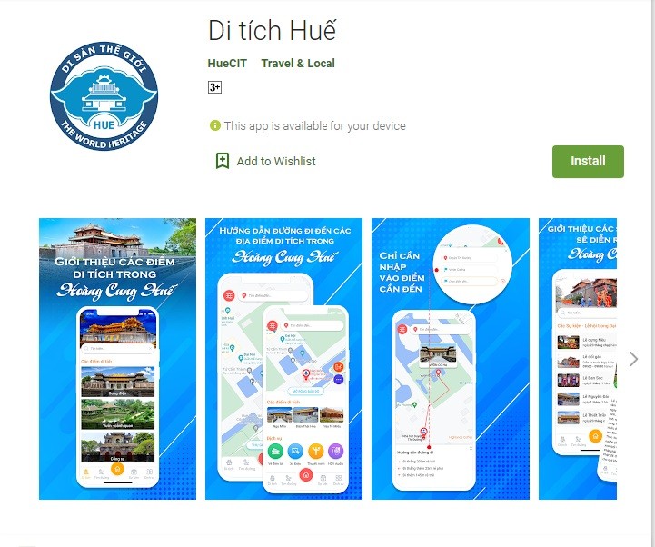 Du khách có thể tải ứng dụng 