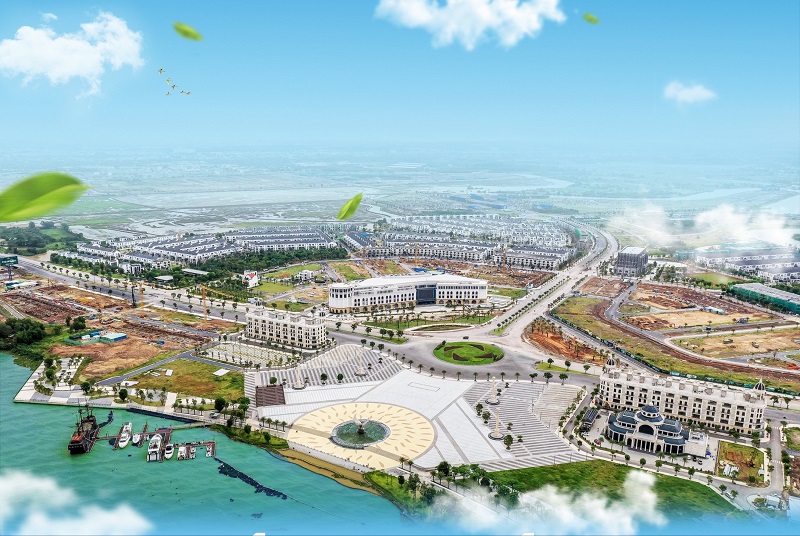 Aqua City có bến du thuyền đẳng cấp 5 sao, khu tổ hợp thể thao rộng 2.2 ha, trung tâm thương mại mua sắm Aqua Central Mall, hệ thống trường học và bệnh viện quốc tế…  