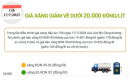 Giá xăng E5 RON 92 và xăng RON 95 giảm về dưới 20.000 đồng/lít