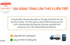 Giá xăng E5 RON 92 và xăng RON 95 tăng lần thứ 5 liên tiếp