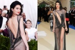 Kendall Jenner khoe gần trọn cơ thể với váy lưới