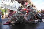 Hiện trường vụ xe tải chạy 105km/h đâm đối đầu xe khách khiến 48 người thương vong