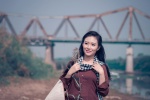 Độc đáo bộ ảnh cô gái miền Tây giữa sông nước Hà Nội