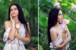 Người mẫu bikini bị phạt vì chụp ảnh với hoa sen quý hiếm
