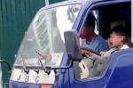 Công an xác minh clip bé trai lái xe tải ở Thanh Hóa gây bức xúc dư luận