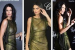 Kendall Jenner gây sốc với váy lưới xuyên thấu