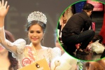 Người đẹp Đồng Nai ngất xỉu khi đăng quang Hoa hậu Việt Nam Thế giới