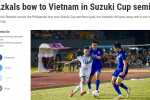 Báo Philippines ngả mũ trước chiến thắng của đội tuyển Việt Nam