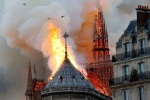 Lửa bao trùm Nhà thờ Đức Bà Paris, người dân quỳ xuống đường cầu nguyện