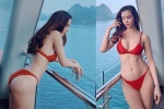 Hoa hậu Huỳnh Vy diện bikini khoe vòng ba 100 cm