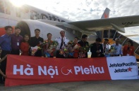 Jetstar Pacific khai trương đường bay giữa Hà Nội - Pleiku 