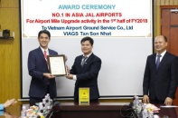 Công ty Dịch vụ mặt đất Việt Nam nhận 3 giải thưởng từ Japan Airlines và Malaysia Airlines