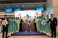 60.000 hành khách đã bay trên đường bay thẳng thường lệ Việt - Mỹ của Vietnam Airlines 