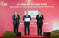 Vietnam Airlines được vinh danh “Doanh nghiệp đạt chuẩn Văn hoá kinh doanh Việt Nam” năm 2023
