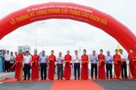 TP.HCM thông xe cây cầu 512 tỷ đồng nối quận 7 và huyện Nhà Bè