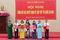 Bình Phước điều động bổ nhiệm nhiều lãnh đạo sở sau sắp xếp bộ máy