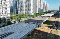 Mưa nhiều ảnh hưởng đến tiến độ thi công dự án đường Vành đai 3, TP.HCM