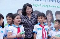 Vinamilk mang niềm vui uống sữa đến với trẻ em Quảng Nam 