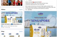 Sữa tươi chứa tổ yến của Vinamilk cập cảng Singapore