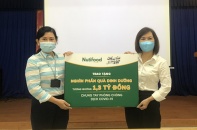 Nutifood - Ông Bầu trao sản phẩm dinh dưỡng trị giá 1,3 tỉ đồng hỗ trợ TP.HCM chống dịch Covid-19