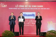 Vinamilk đươc vinh danh “Doanh nghiệp đoạt chuẩn văn hóa kinh doanh Việt Nam”