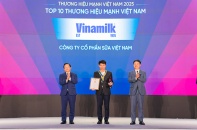 Vinamilk - doanh nghiệp F&B duy nhất được vinh danh Top 10 Thương hiệu mạnh Việt Nam 2025