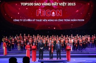 FECON lần thứ 3 vào TOP 100 Giải thưởng Sao vàng Đất Việt