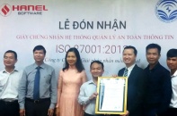 HanelSoft nhận chứng chỉ ISO 27001:2013 