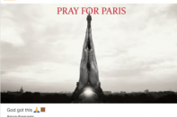Biểu tượng "Pray for Paris" tràn ngập trên mạng xã hội Facebook, Twitter