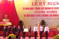Sở Kế hoạch và Đầu tư tỉnh Ninh Bình đón nhận Huân chương Lao động hạng Nhất