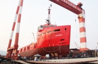 Hạ thủy tàu PSV 3300 - tàu dịch vụ dầu khí hiện đại nhất Việt Nam