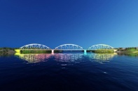 Lắp nhịp cầu Ghềnh bắc qua sông Đồng Nai