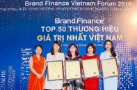 5 thành viên của Vingroup lọt Top 50 thương hiệu giá trị nhất Việt Nam