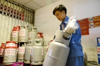Từ hôm nay giá gas tăng gần 20.000 đồng/bình 12 kg 