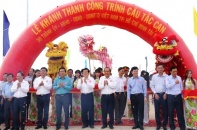 Long An: Khánh thành cầu Tắc Cạn được đầu tư từ nguồn vốn xã hội hóa