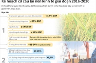 [Infographic] Kế hoạch cơ cấu lại nền kinh tế giai đoạn 2016 - 2020