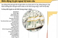 [Infographic] Biến động tỷ giá ngoại tệ toàn cầu